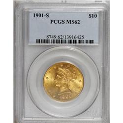 1901-S $10 MS62 PCGS