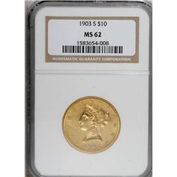 1903-S $10 MS62 NGC