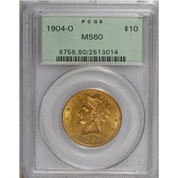 1904-O $10 MS60 PCGS