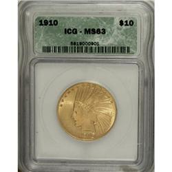 1910 $10 MS63 ICG