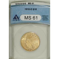 1910-D $10 MS61 ANACS