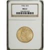 Image 1 : 1926 $10 MS61 NGC