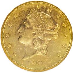 1900-S $20 Prooflike MS62 NGC