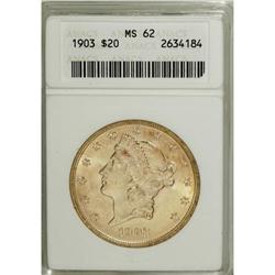 1903 $20 MS62 ANACS