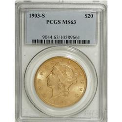 1903-S $20 MS63 PCGS