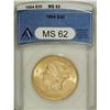 1904 $20 MS62 ANACS
