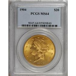 1904 $20 MS64 PCGS