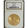 Image 1 : 1910 $20 MS62 NGC