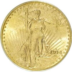 1914-S $20 MS63 PCGS