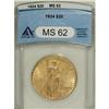 Image 1 : 1924 $20 MS62 ANACS