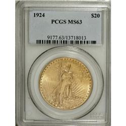 1924 $20 MS63 PCGS