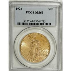 1924 $20 MS63 PCGS