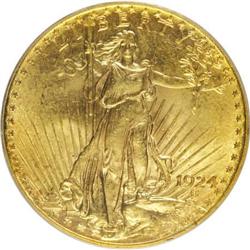 1924 $20 MS64 PCGS