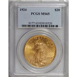 1924 $20 MS65 PCGS
