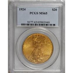 1924 $20 MS65 PCGS