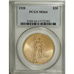 1928 $20 MS64 PCGS