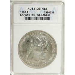 1900 $1 Lafayette Dollar AU58 ANACS