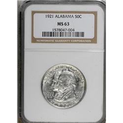 1921 50C Alabama MS63 NGC