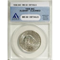 1936 50C Albany MS60 ANACS