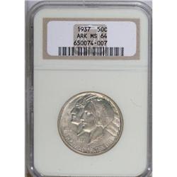 1937 50C Arkansas MS64 NGC
