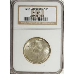 1937 50C Arkansas MS65 NGC