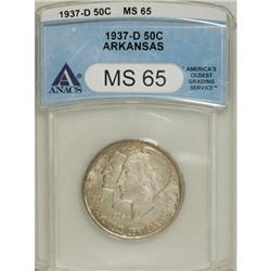 1937-D 50C Arkansas MS65 ANACS