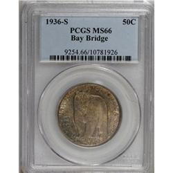 1936-S 50C Bay Bridge MS66 PCGS