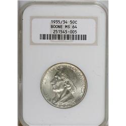 1935/34 50C Boone MS64 NGC