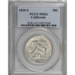 1925-S 50C California MS63 PCGS