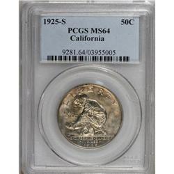1925-S 50C California MS64 PCGS