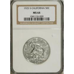 1925-S 50C California MS64 NGC