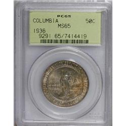 1936 50C Columbia MS65 PCGS