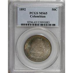1892 50C Columbian MS65 PCGS