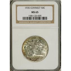 1935 50C Connecticut MS65 NGC