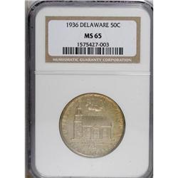 1936 50C Delaware MS65 NGC