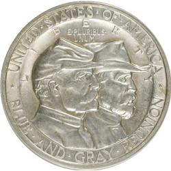 1936 50C Gettysburg MS62 ANACS