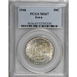 1946 50C Iowa MS67 PCGS