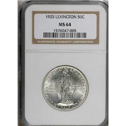 1925 50C Lexington MS64 NGC