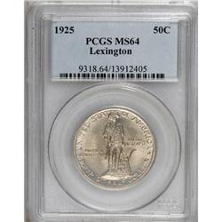 1925 50C Lexington MS64 PCGS