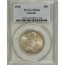 1918 50C Lincoln MS64 PCGS