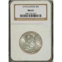 1918 50C Lincoln MS65 NGC