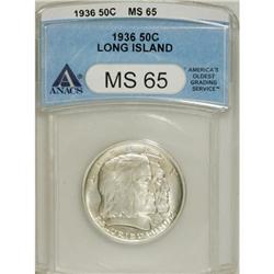 1936 50C Long Island MS65 ANACS