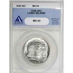 1936 50C Long Island MS65 ANACS
