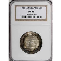 1936 50C Long Island MS65 NGC