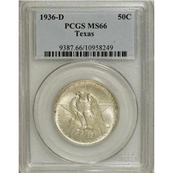 1936-D 50C Texas MS66 PCGS