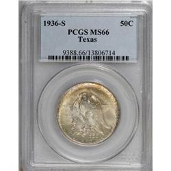 1936-S 50C Texas MS66 PCGS