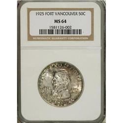 1925 50C Vancouver MS64 NGC
