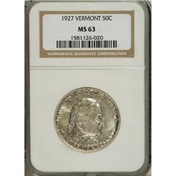 1927 50C Vermont MS63 NGC
