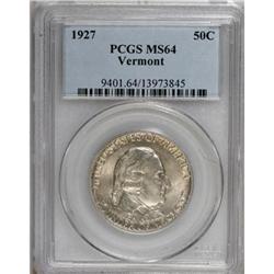 1927 50C Vermont MS64 PCGS