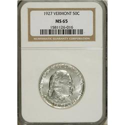1927 50C Vermont MS65 NGC
